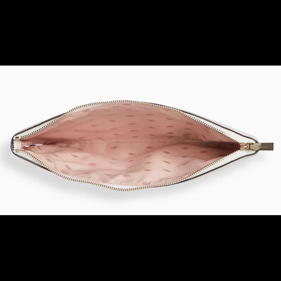 NWT-Kate Spade-Picnic In The Park-Lg Straw Pouch - Picture 7 of 7